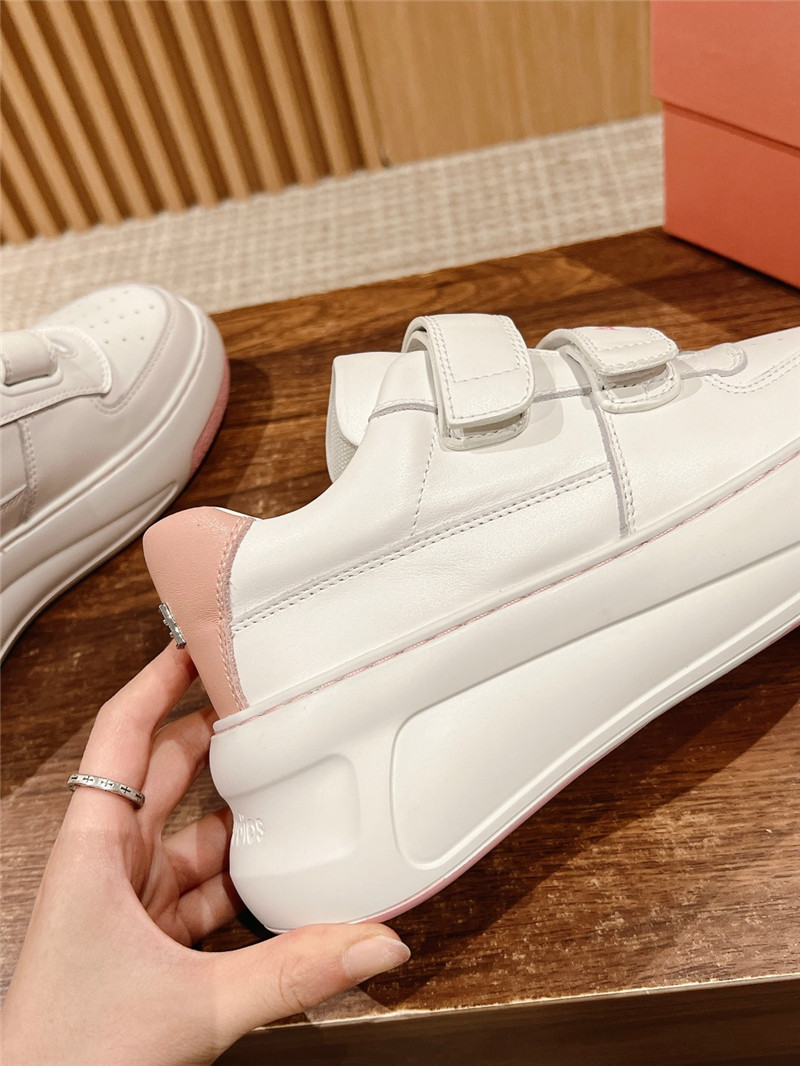 Acne Studios Pink Velcro Strap Sneakers