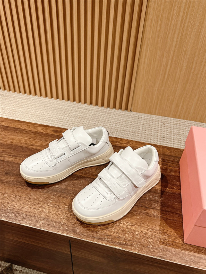 Acne Studios White Velcro Strap Sneakers