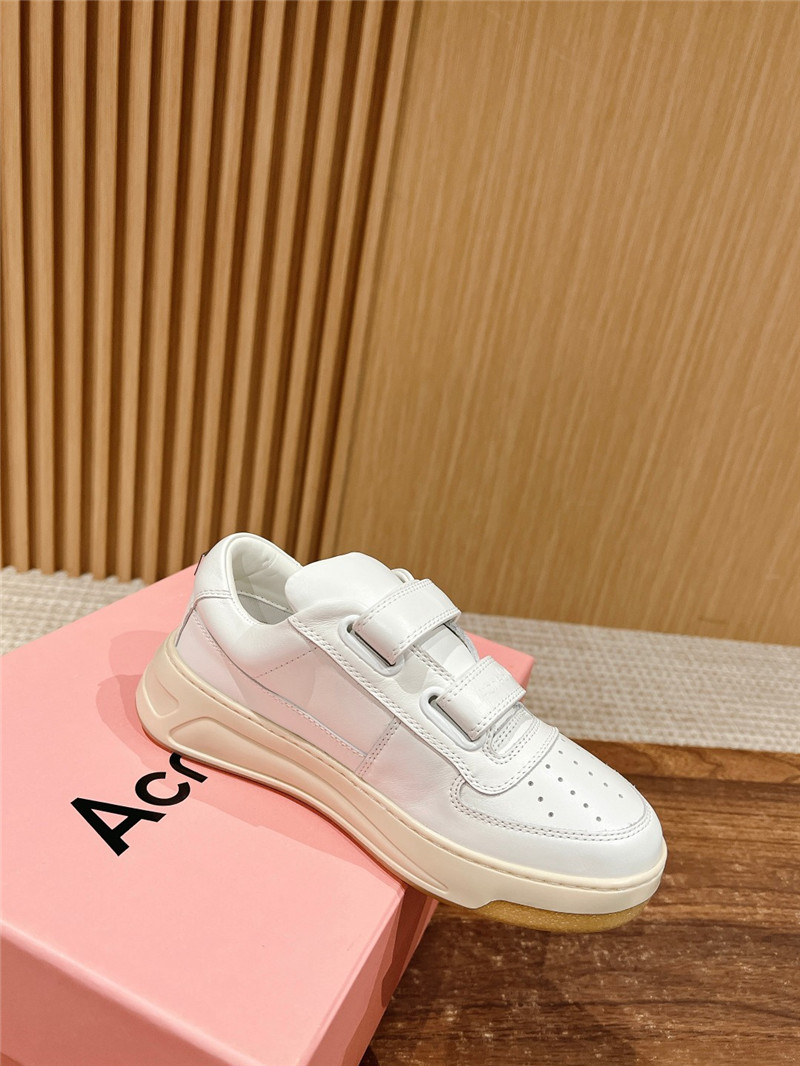 Acne Studios White Velcro Strap Sneakers