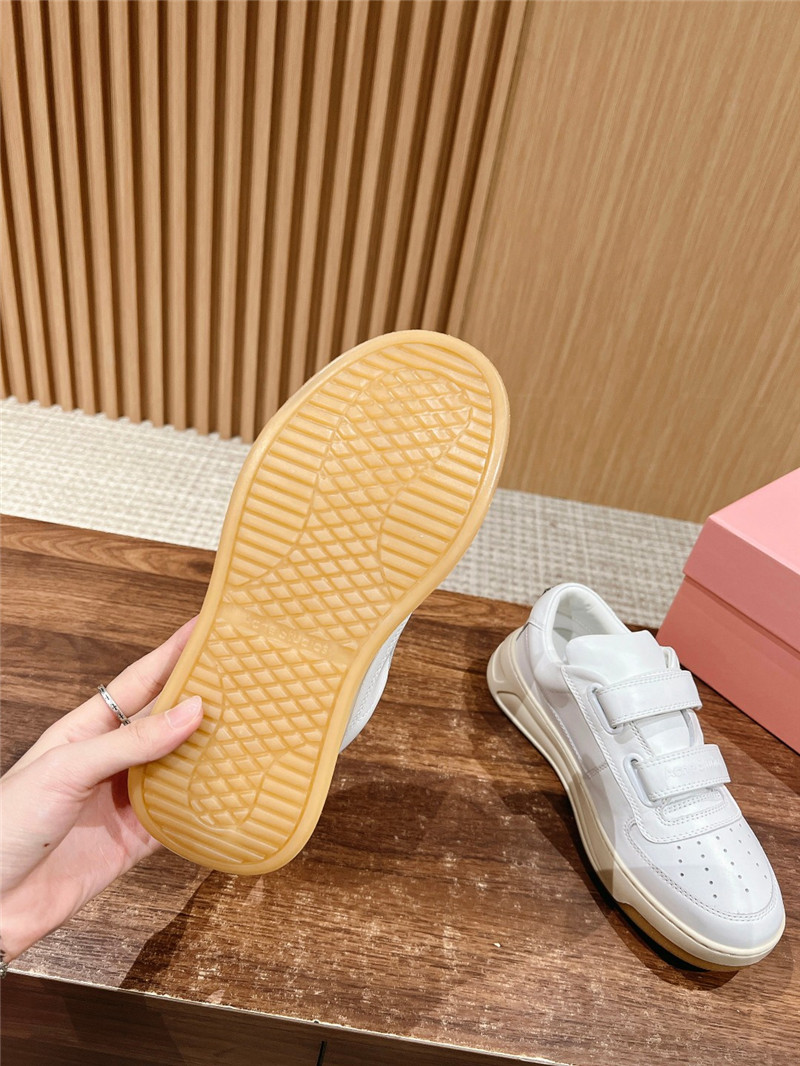 Acne Studios White Velcro Strap Sneakers