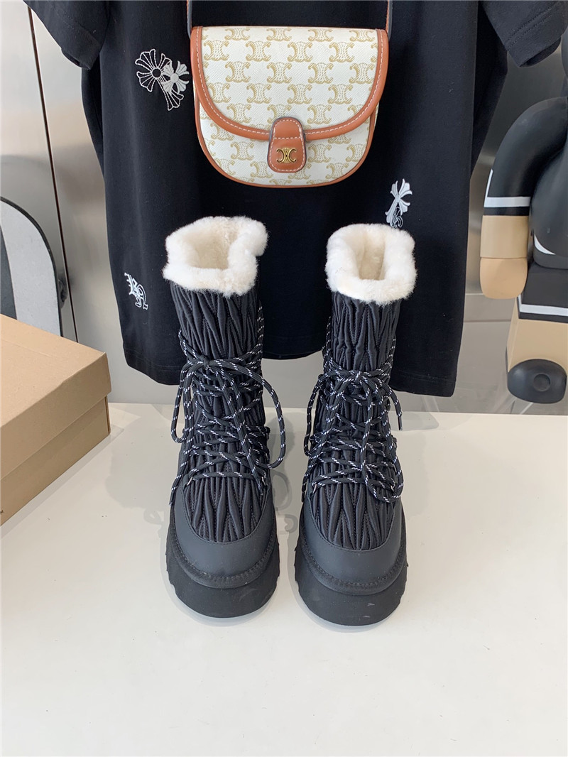 UGG Black Platform Winter Snow Boots
