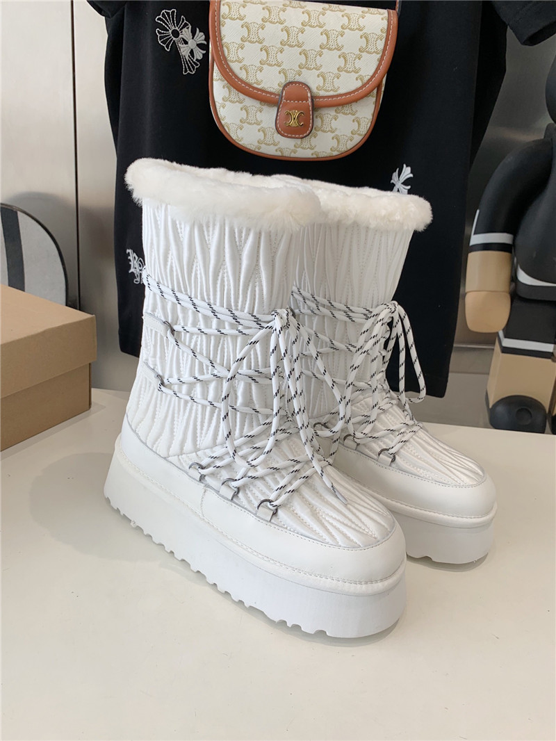 UGG White Platform Winter Snow Boots
