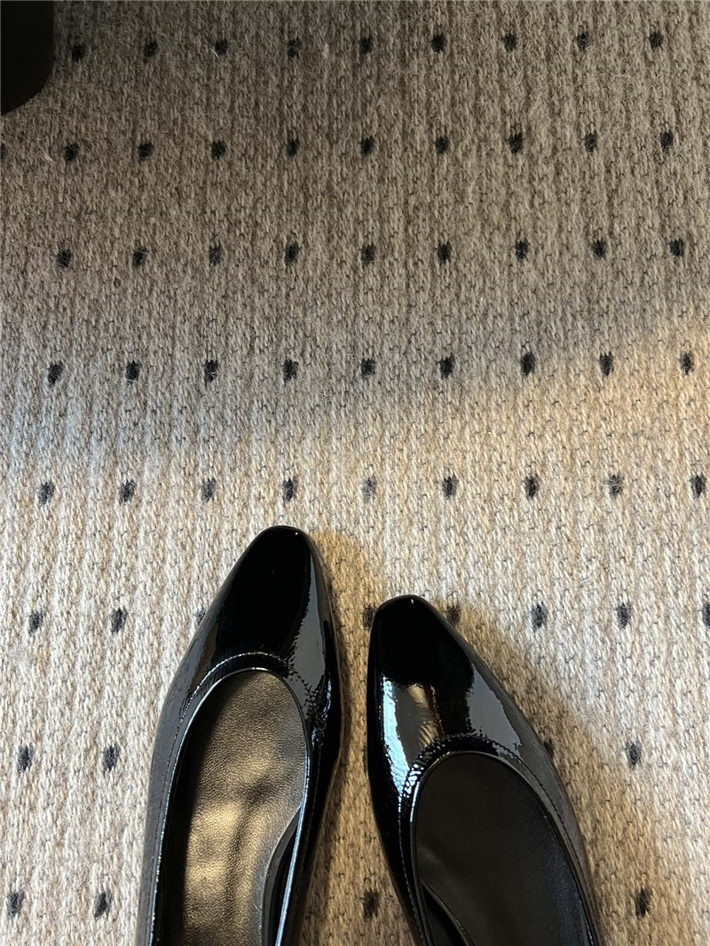 L0r0 P1ana rebecca ballerina flats black calfskin