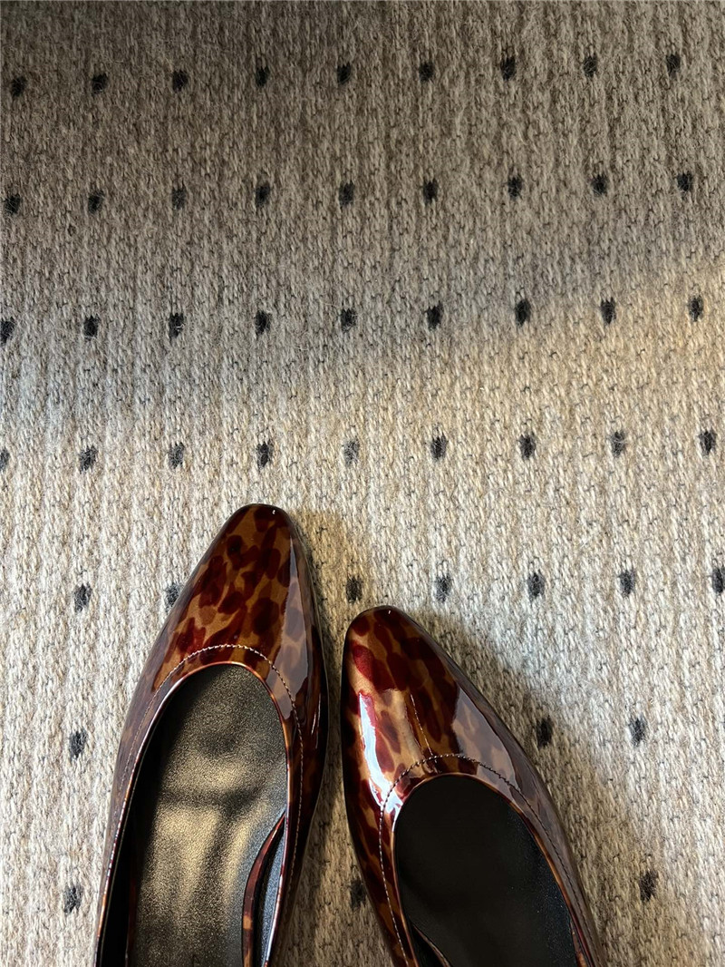 L0r0 P1ana primula ballet flat patent animalier