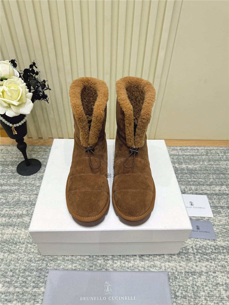 BC Suede Wool Snow Boots