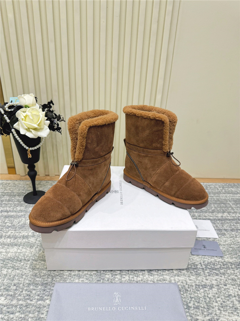 BC Suede Wool Snow Boots