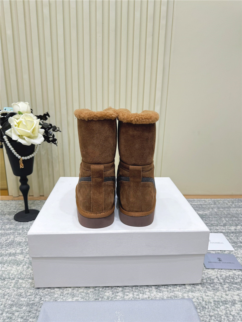 BC Suede Wool Snow Boots