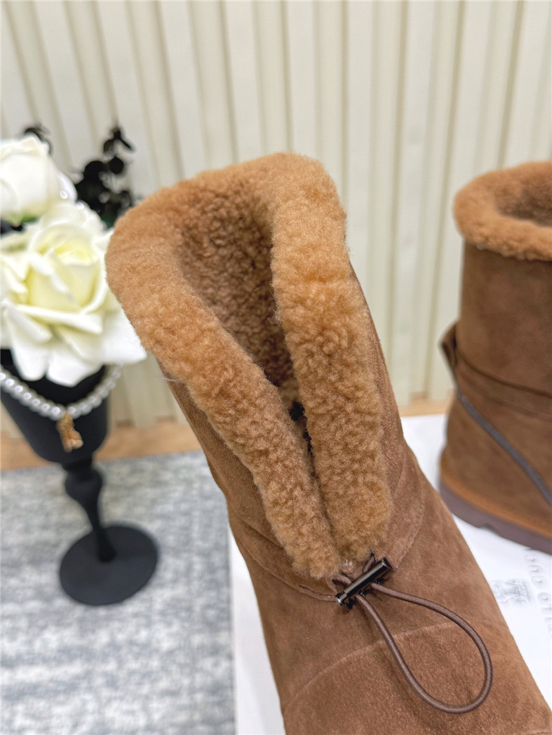 BC Suede Wool Snow Boots