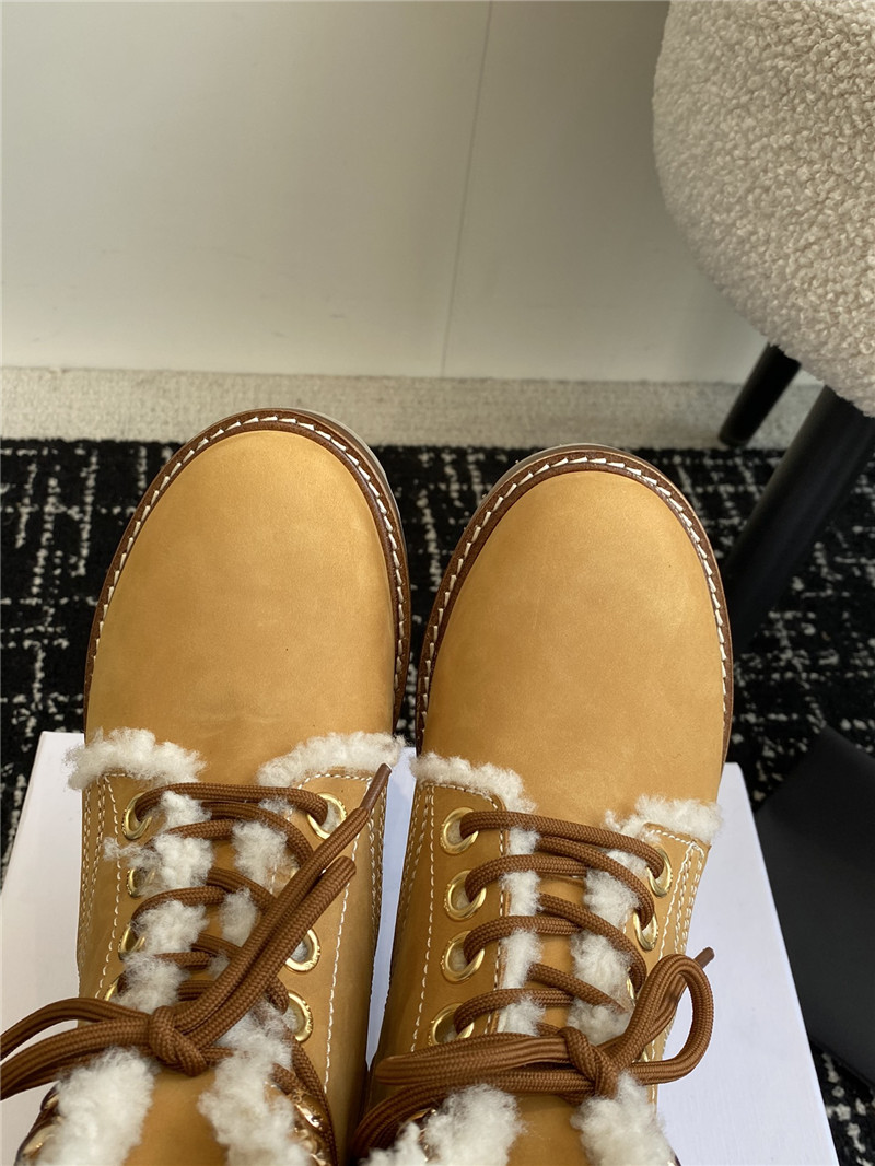 Ce1i*e kurt lace-up calfskin mid boot