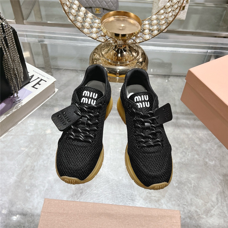 Miu Miu Black Suede Sneakers Women