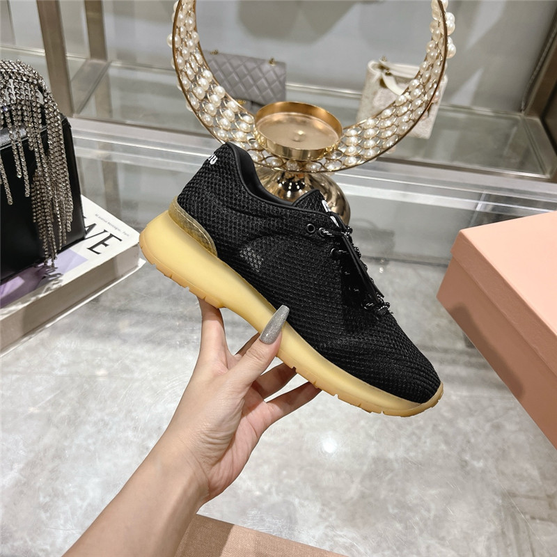 Miu Miu Black Suede Sneakers Women