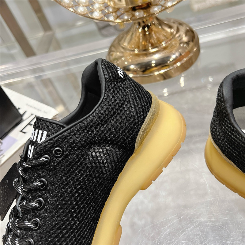 Miu Miu Black Suede Sneakers Women