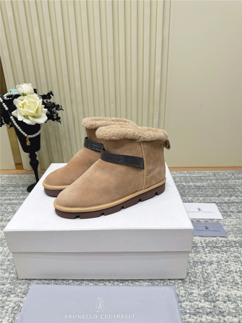 BC Embellished Suede Boots in Brown