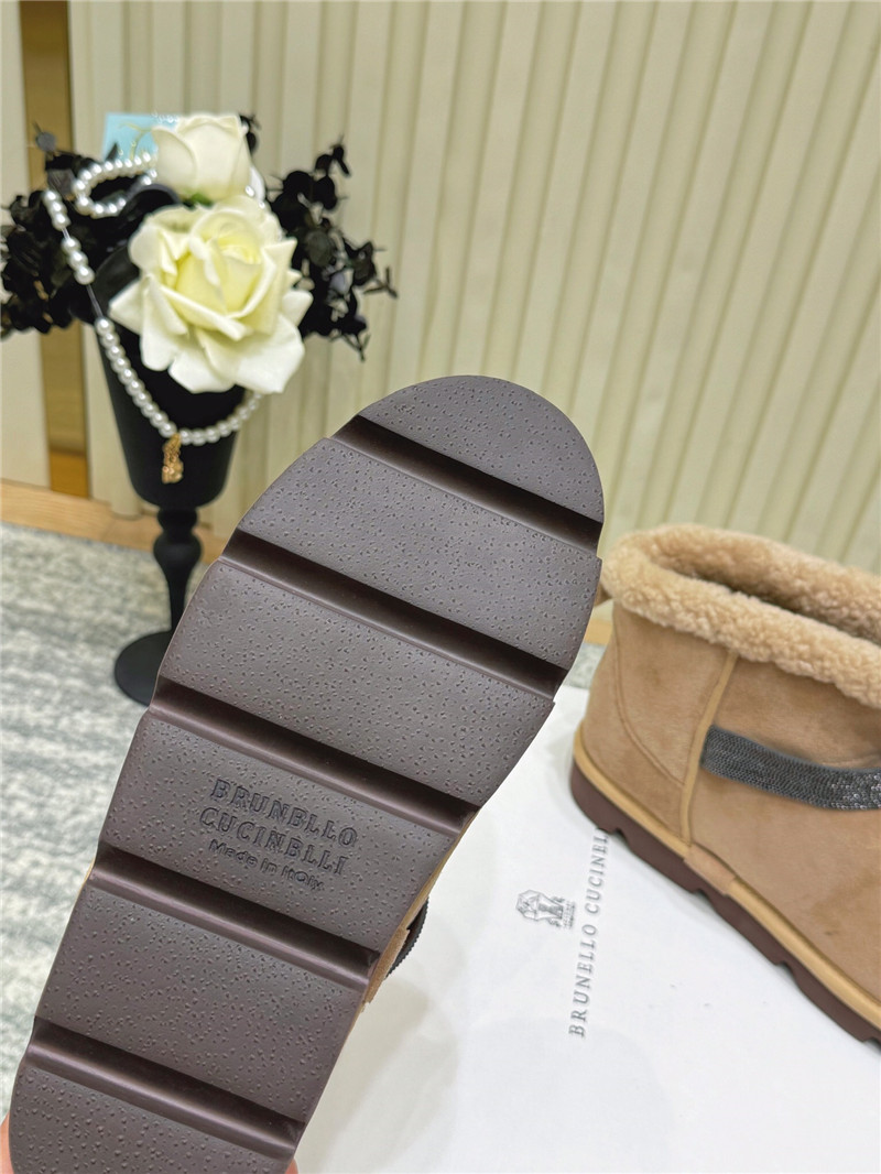 BC Embellished Suede Boots in Brown