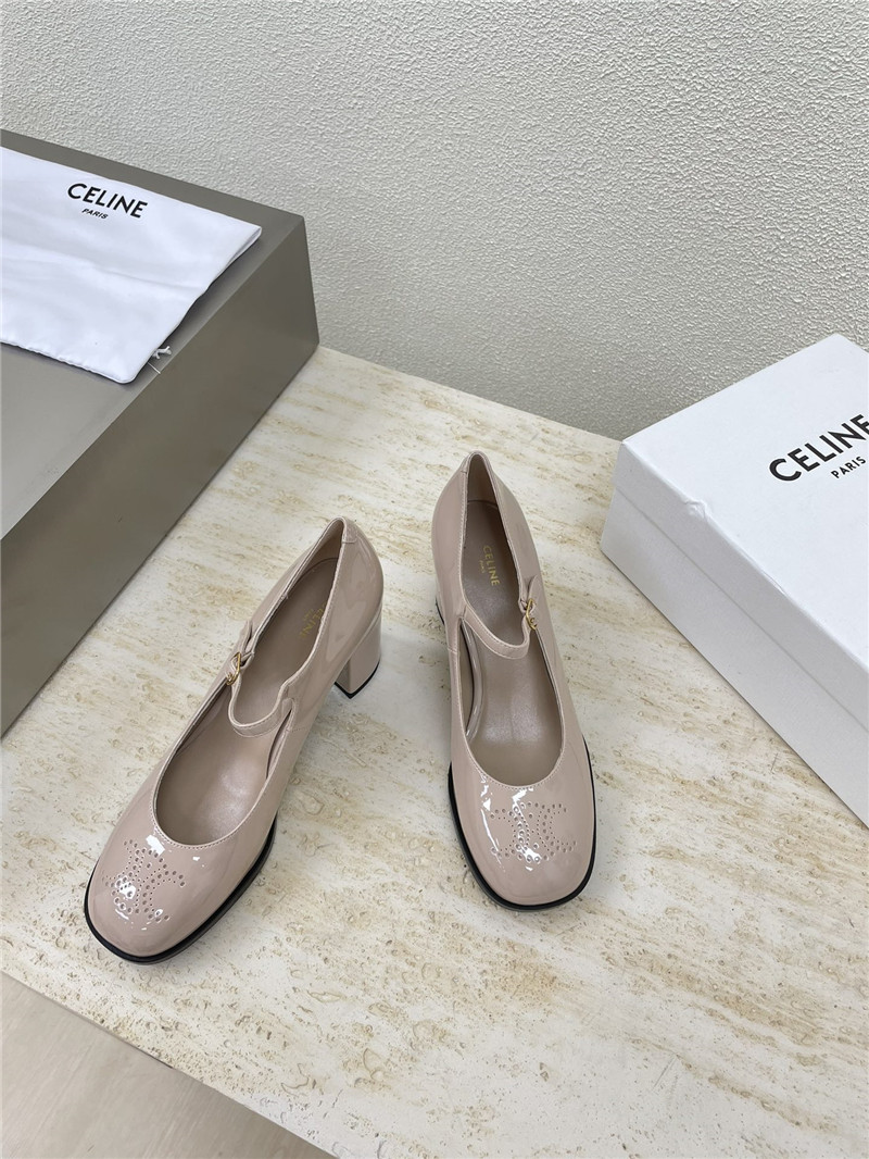 Ce1i*e beyaz rugan mary jane sandals