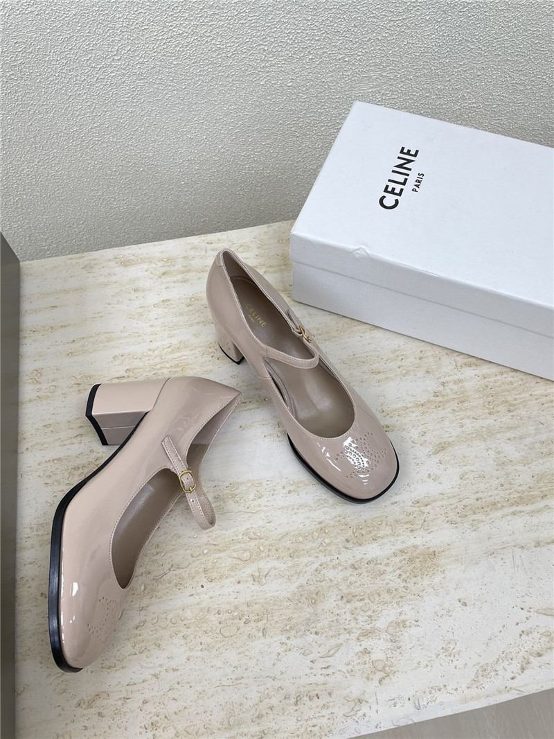 Ce1i*e beyaz rugan mary jane sandals