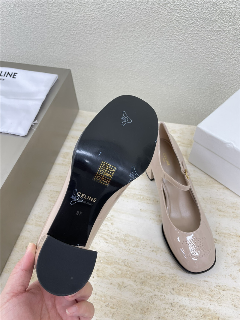 Ce1i*e beyaz rugan mary jane sandals