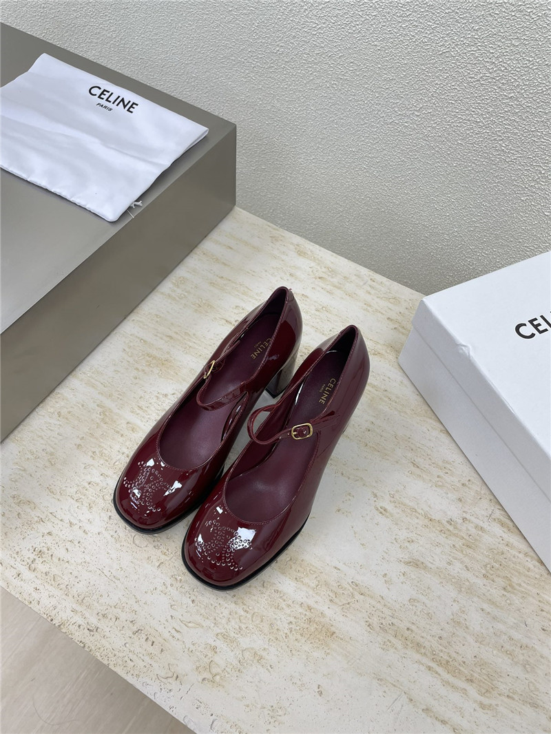 Ce1i*e lily triomphe patent pumps burgundy