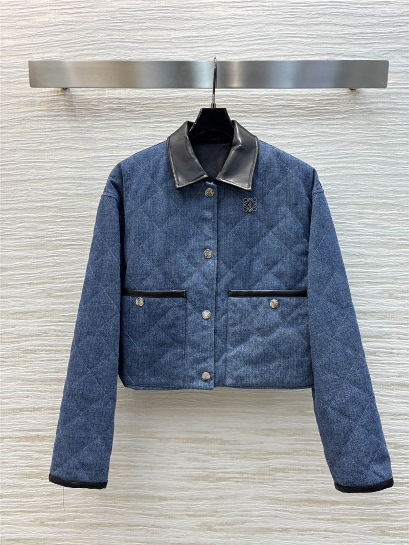l0ew* D1am0nd quilted denim jacket