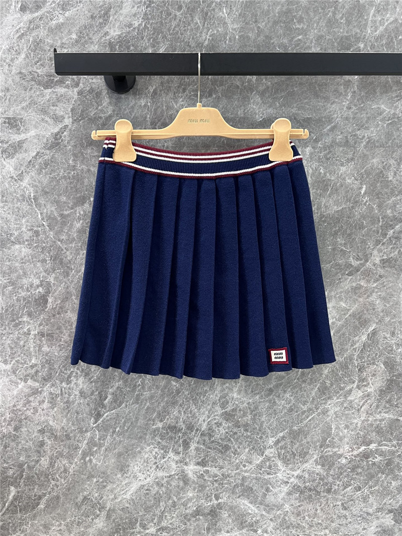 M1um1u high waist pleated skirt