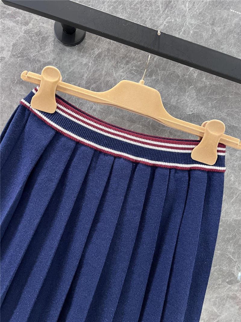 M1um1u high waist pleated skirt