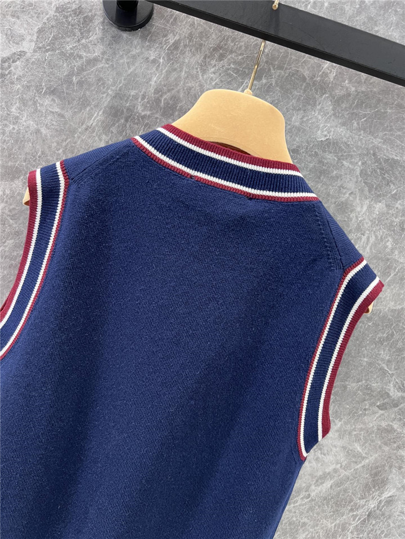 M1um1u cashmere knitted vest