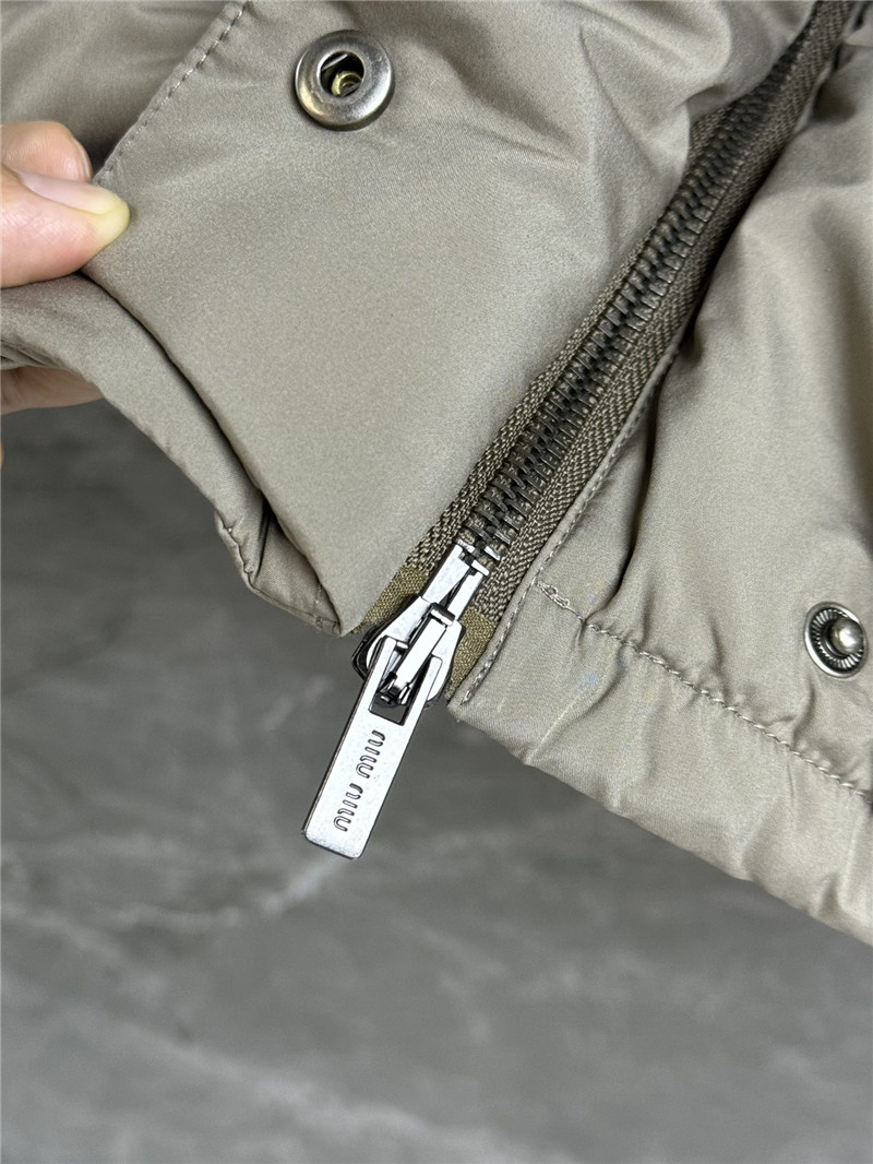 M1um1u stand collar down jacket