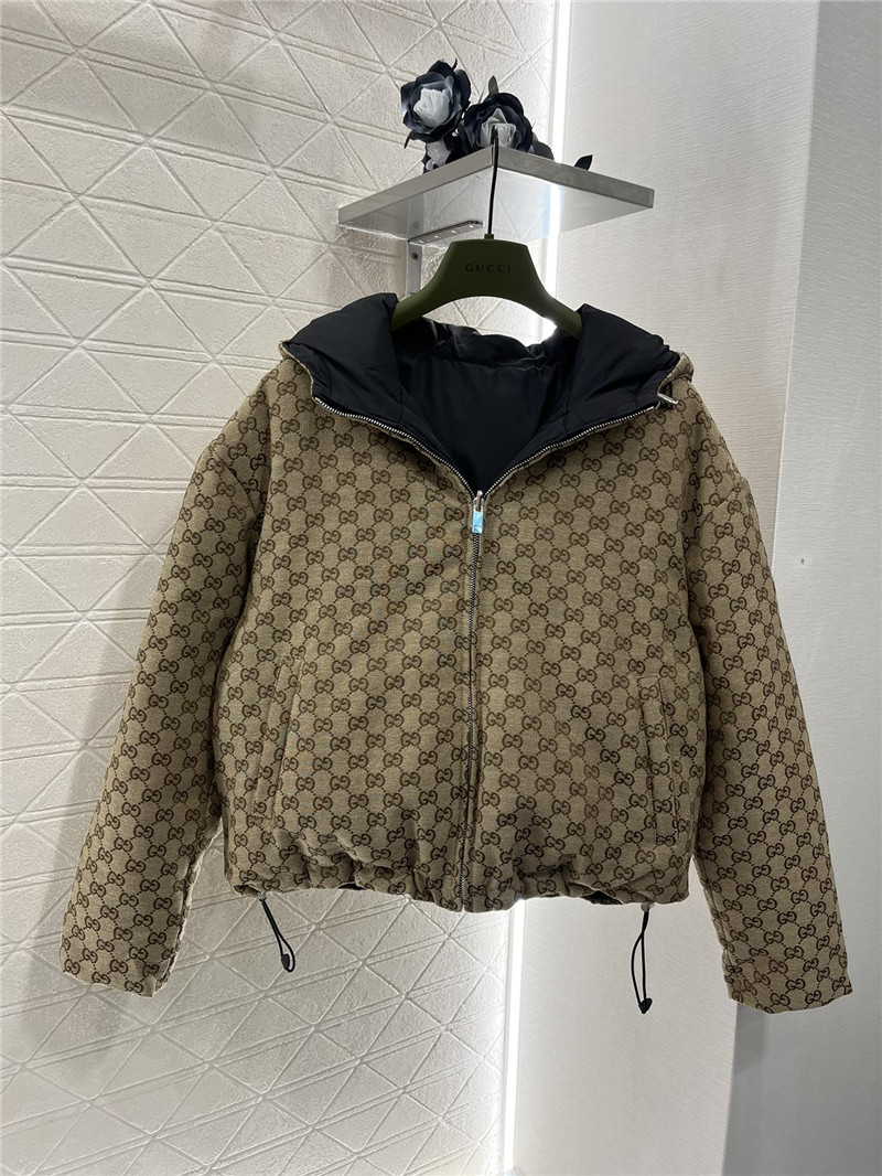 Gvc*1 reversible hooded down jacket