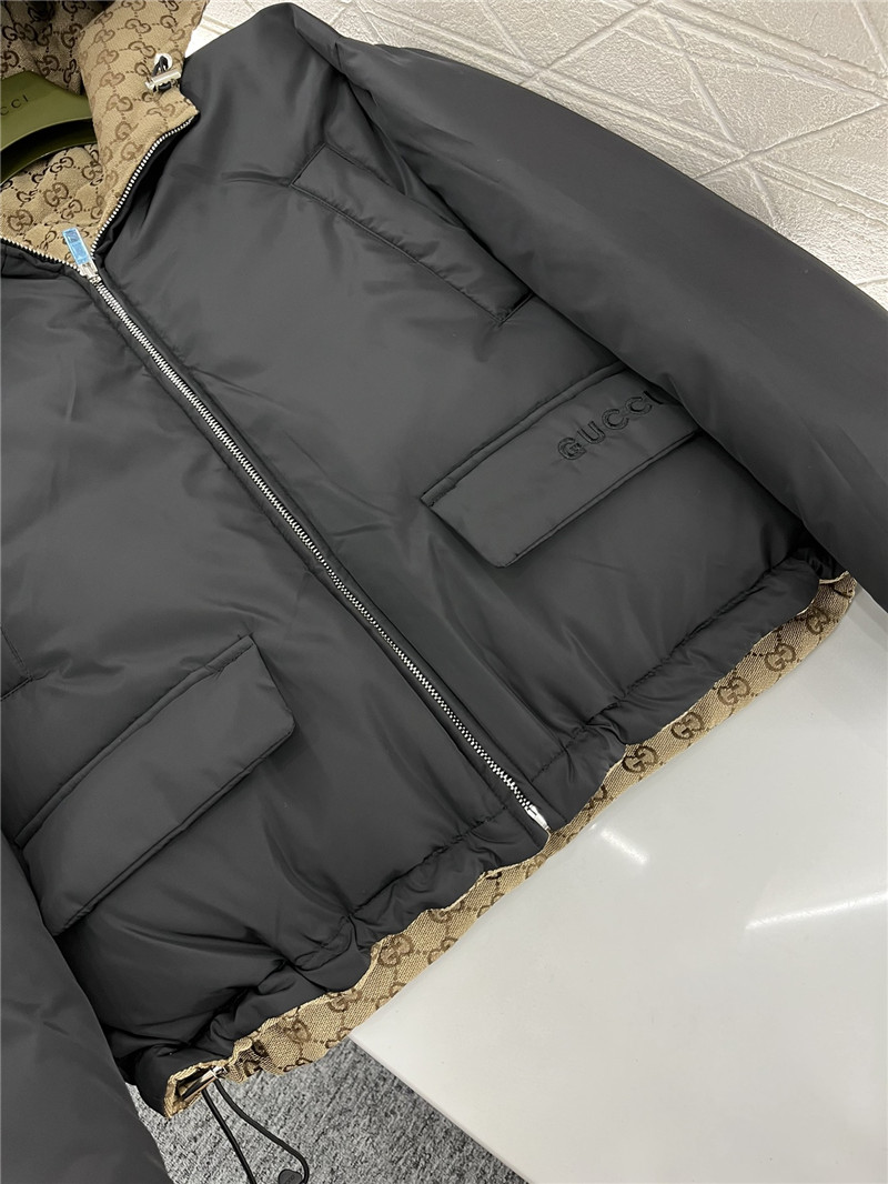 Gvc*1 reversible hooded down jacket