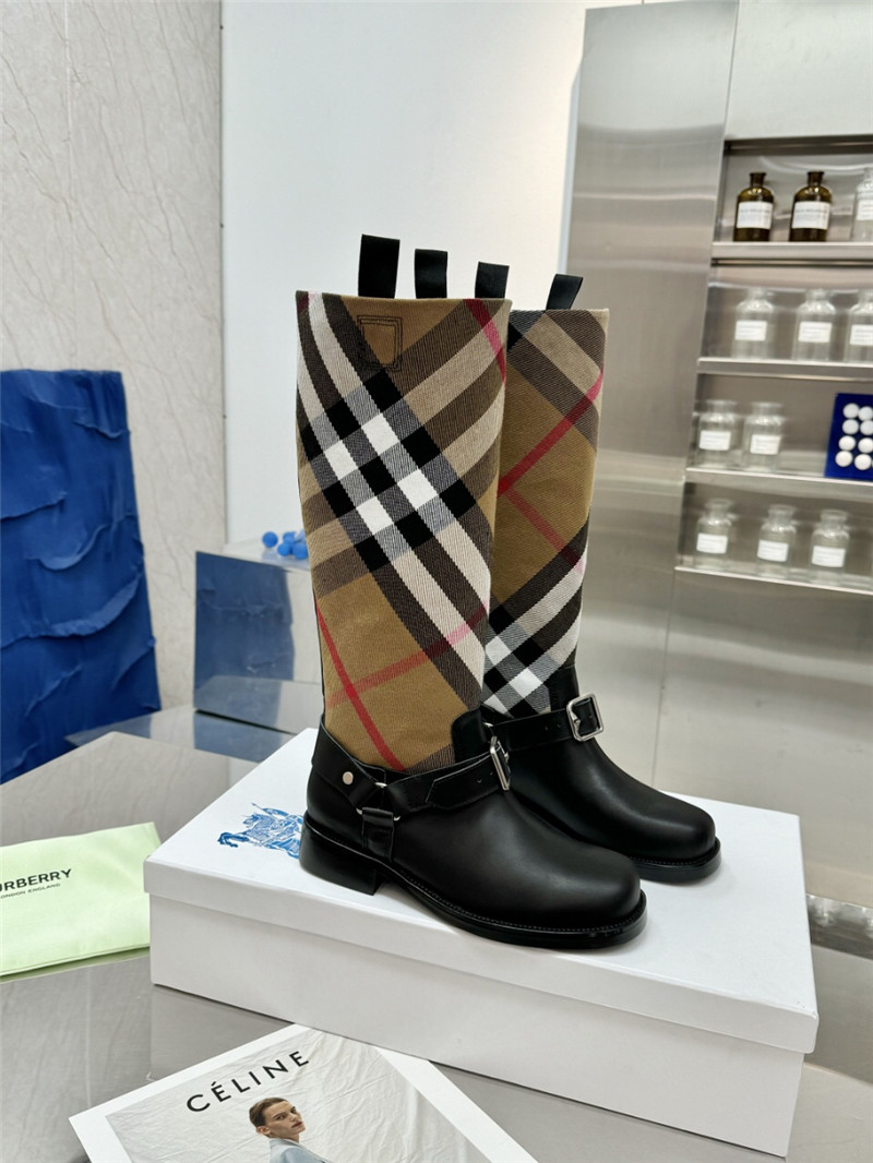Bv*b*rry canvas knee-high rain boots