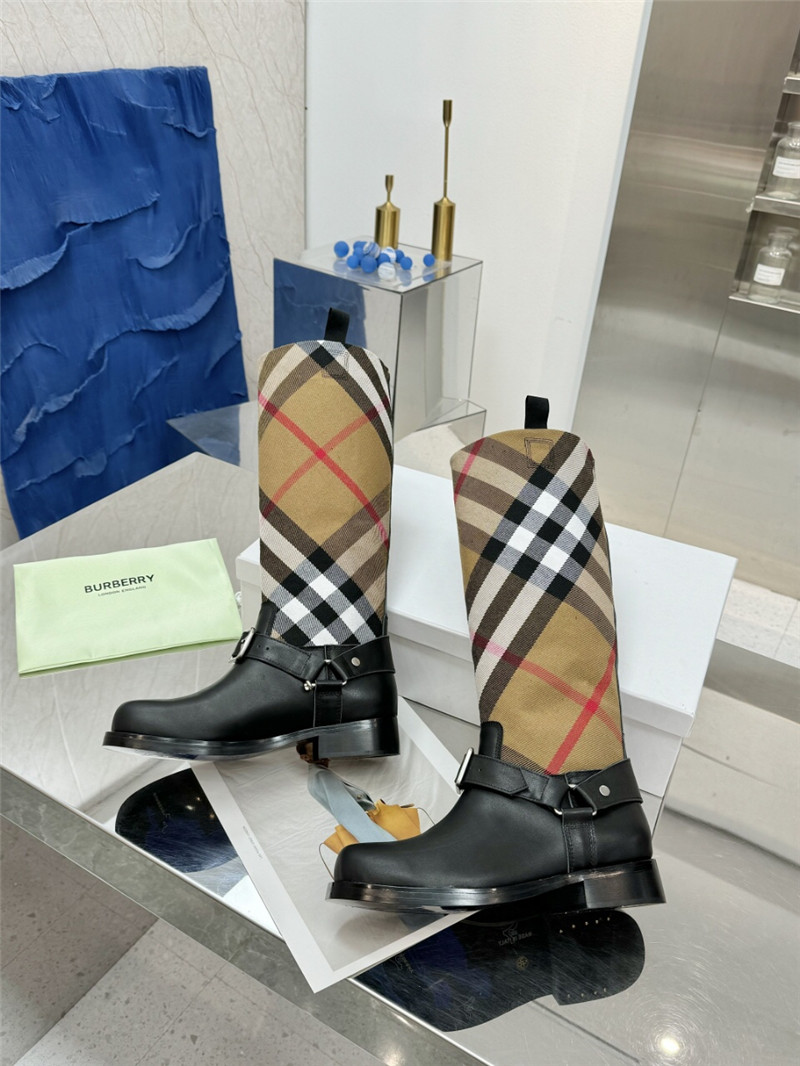 Bv*b*rry canvas knee-high rain boots