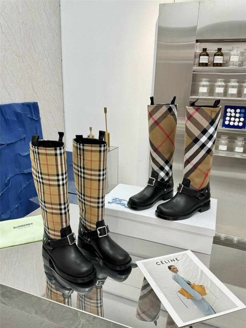 Bv*b*rry canvas knee-high rain boots