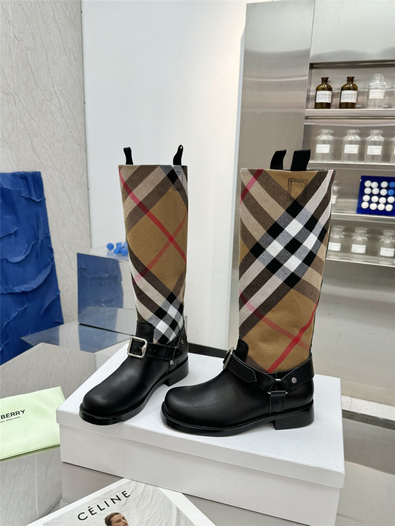 Bv*b*rry canvas knee-high rain boots