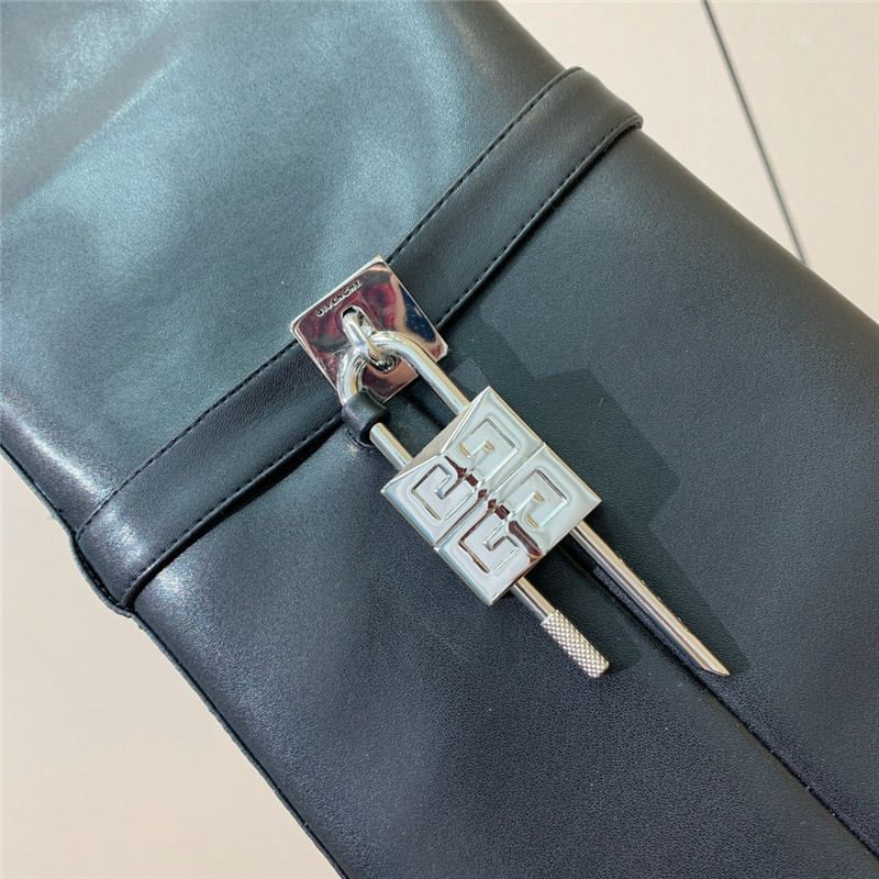 Givenchy Shark Lock Leather Over-the-Knee Boots