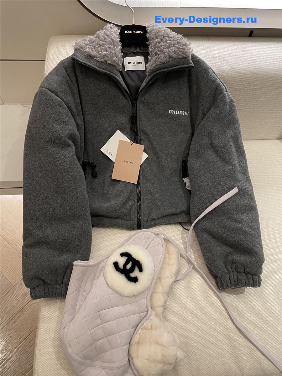 M1um1u polar fleece down jacket