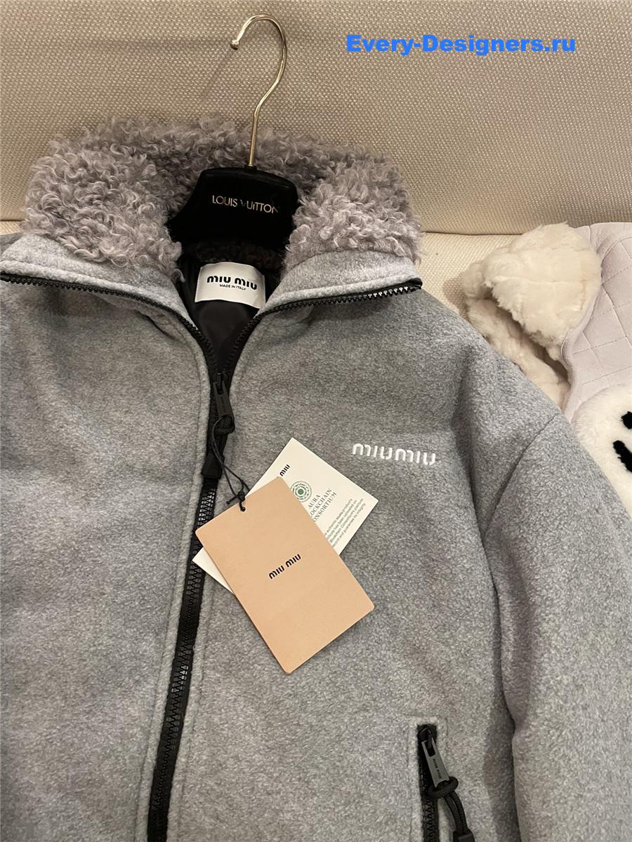 M1um1u polar fleece down jacket