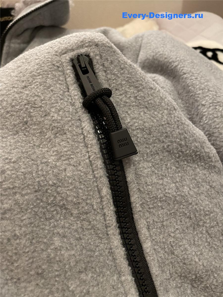 M1um1u polar fleece down jacket