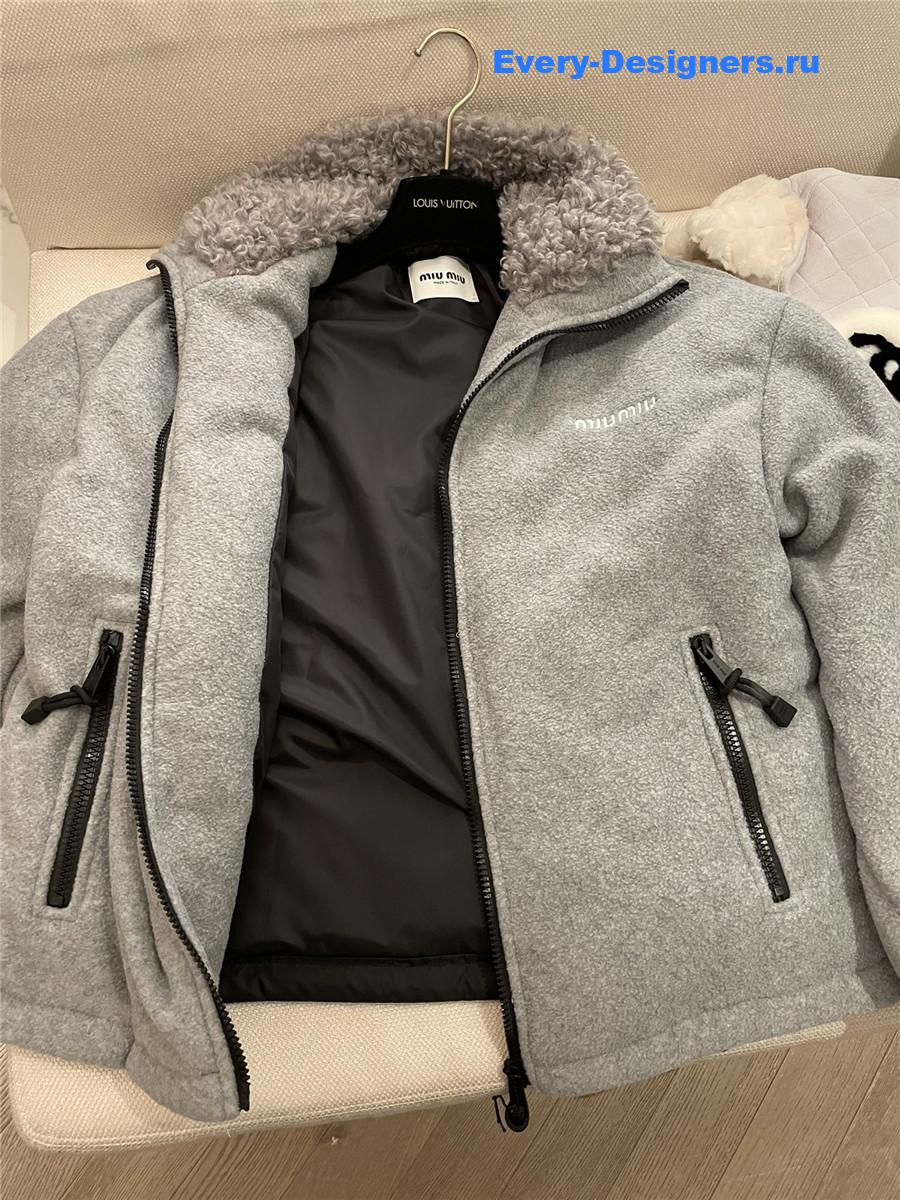 M1um1u polar fleece down jacket