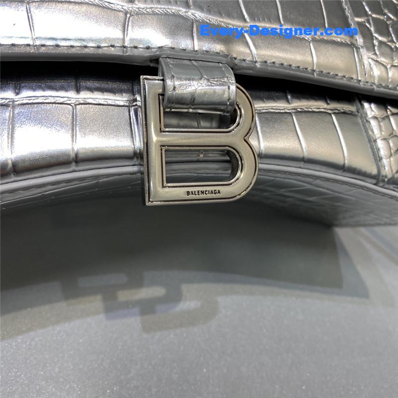 Ba1en*iaga hourglass bag silver