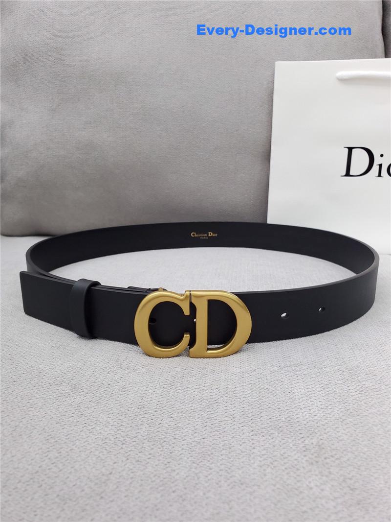D10r cd black leather belt