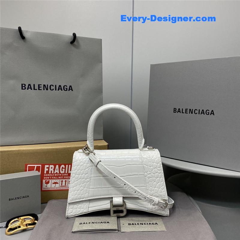 Ba1en*iaga hourglass bag white