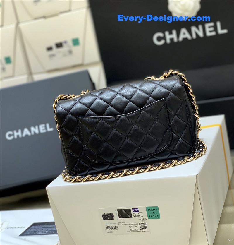 Ch**el cf logo flap bag