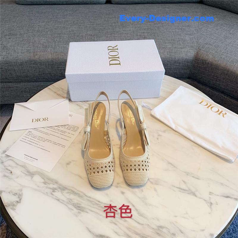 D10r new hollow lace bow high-heeled sandals