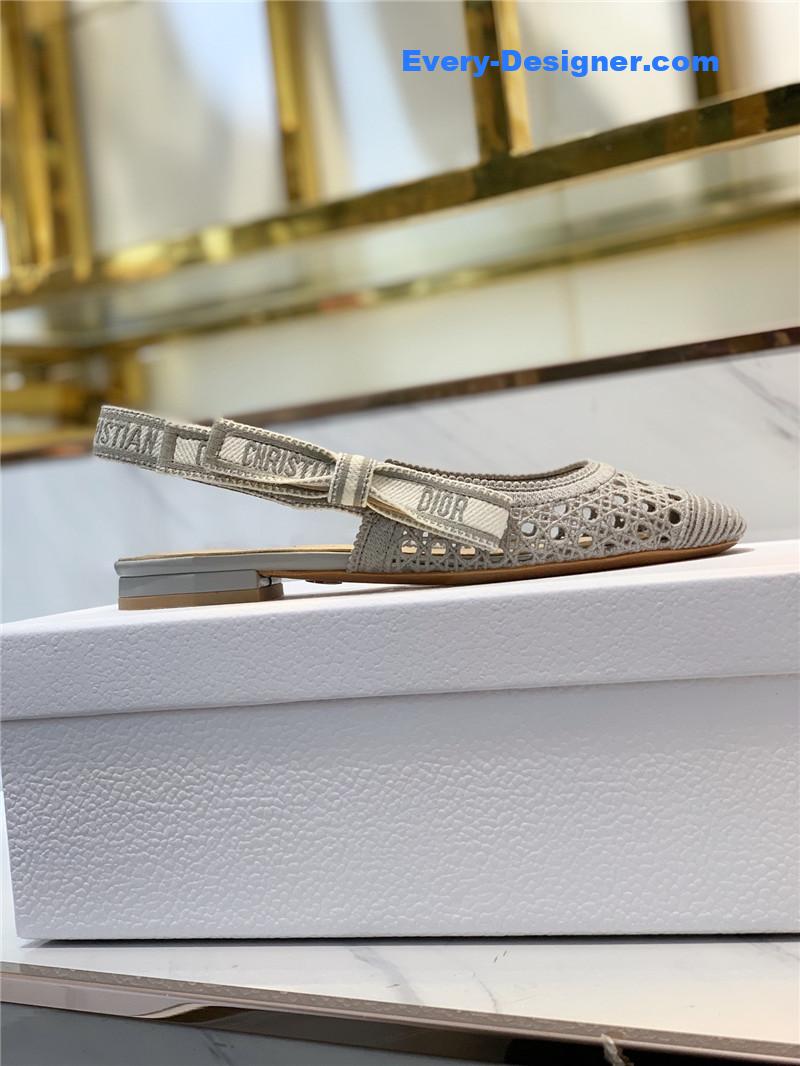 D10r new hollow lace bow high-heeled sandals