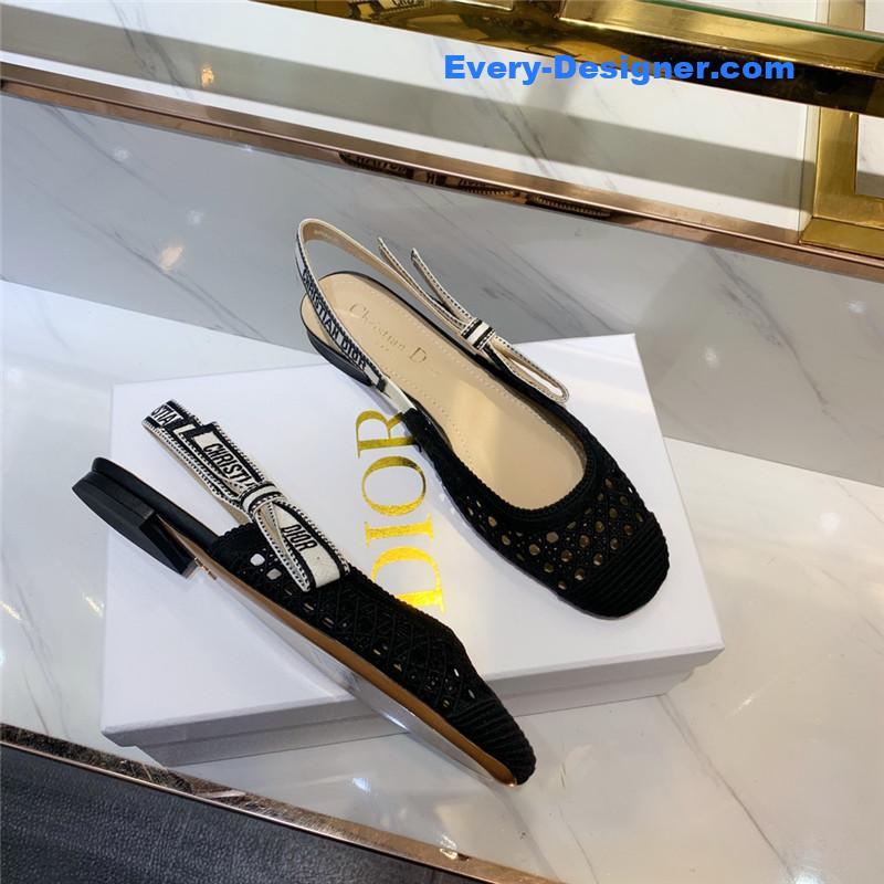 D10r new hollow lace bow high-heeled sandals