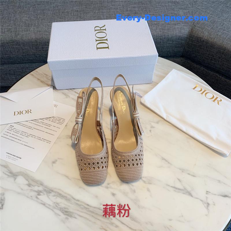 D10r new hollow lace bow high-heeled sandals