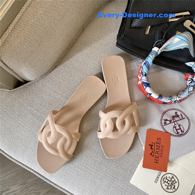 H**me5 new classic pig nose chain slippers