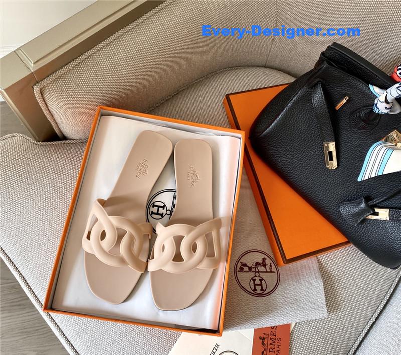 H**me5 new classic pig nose chain slippers