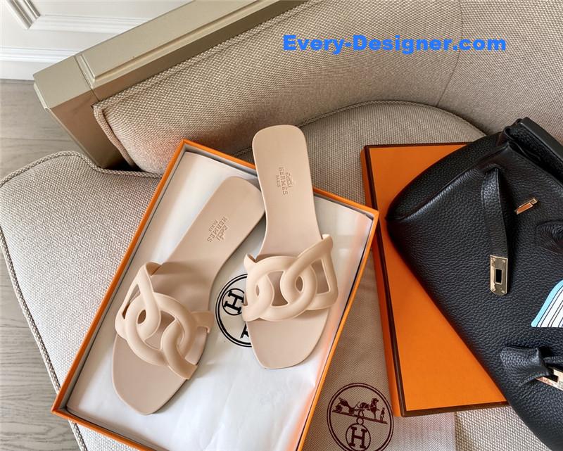 H**me5 new classic pig nose chain slippers