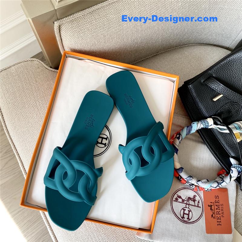 H**me5 new classic pig nose chain slippers